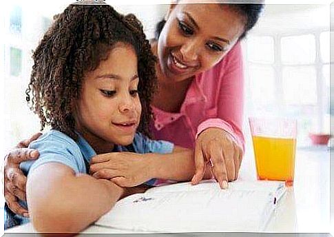 child who gets help with homework