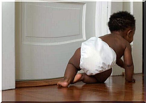 baby crawling