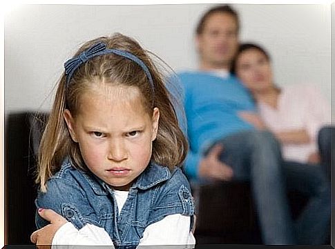 little girl who is very angry