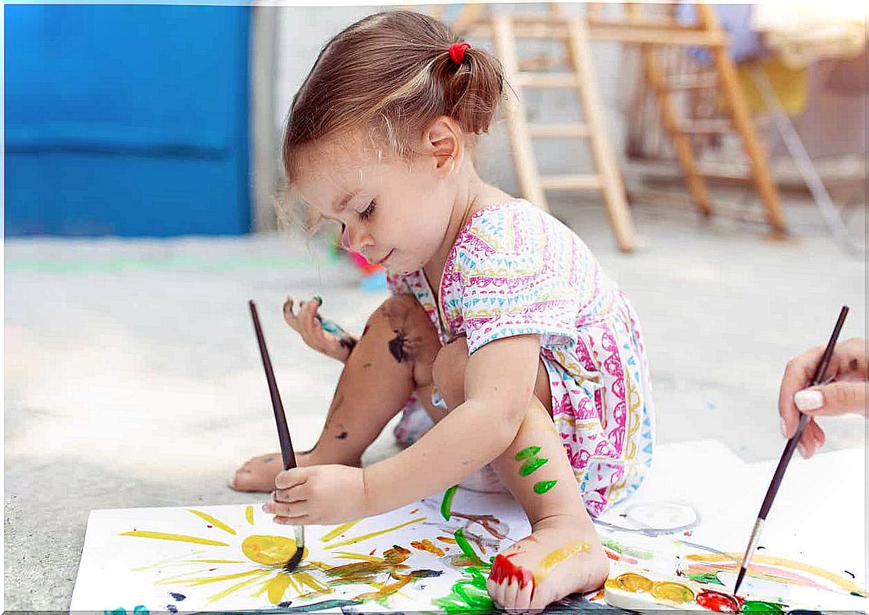 Girl painter