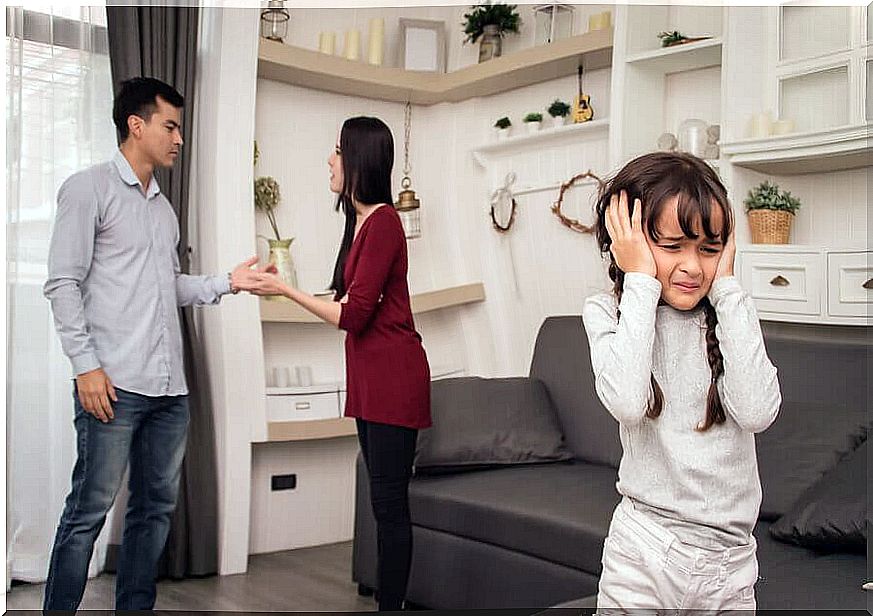 Parents should not quarrel in front of children