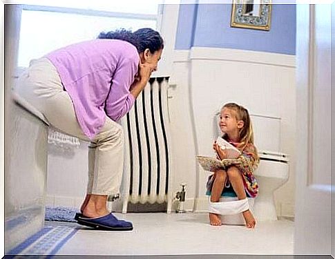 Girl for toilet training