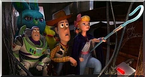 Buzz, Woody and the Shepherdess from the Disney movie