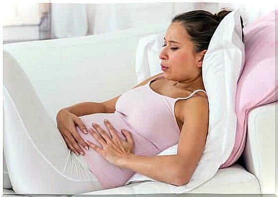 What is pelvic discharge during pregnancy?