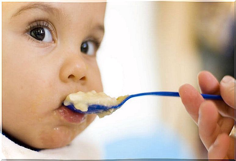 What is the first solid food for children that can be given